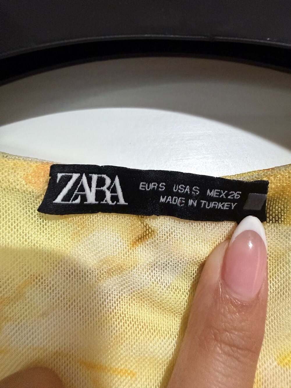 Zara Yellow Floral Mesh Maxi Dress With Open Twist Back - Picture 3 of 6